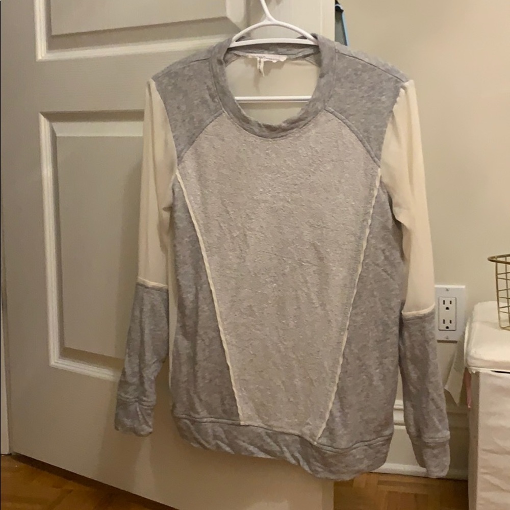BCBG sweatshirt with sheer back